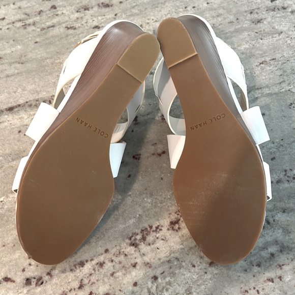 NWOT COLE HAAN Leather Wedges - Picture 5 of 9